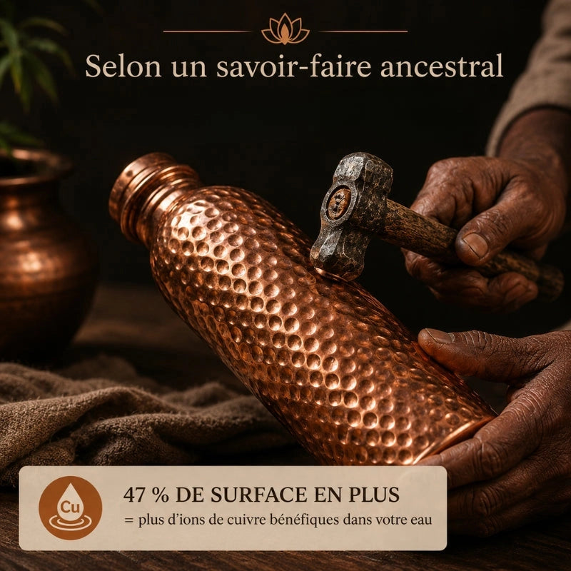 Gourde en Cuivre – Maelune™ | L’Eau Purifiée Naturellement, Sans Plastique