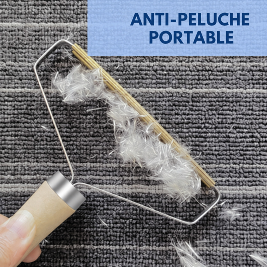 Brosse anti-poils de chat pour tapis et canapés