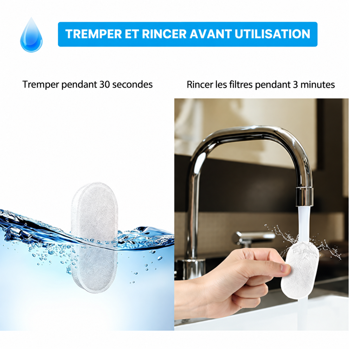Filtres de protection de rechange pour fontaine Maelune