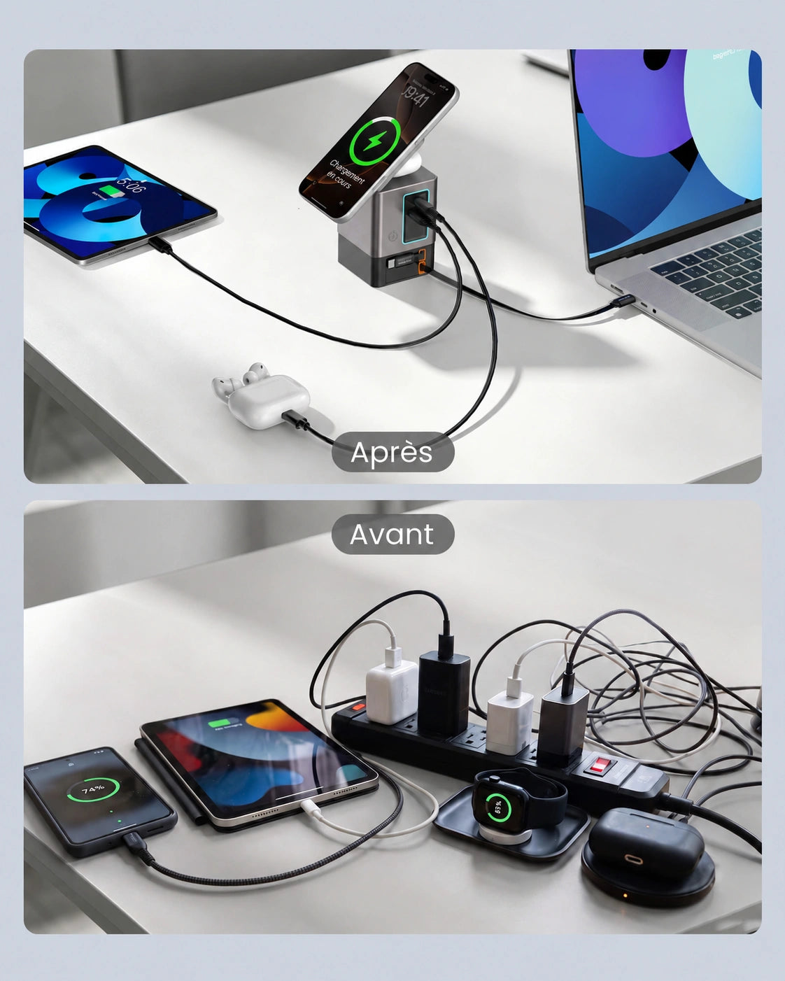 Station de Charge Rapide 105W — MAELUNE Nexus