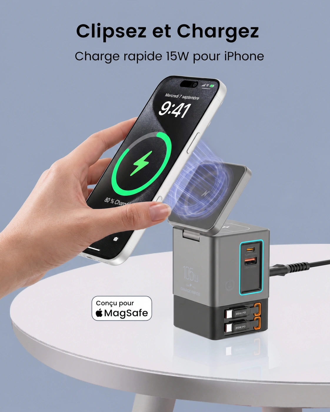 Station de Charge Rapide 105W — MAELUNE Nexus