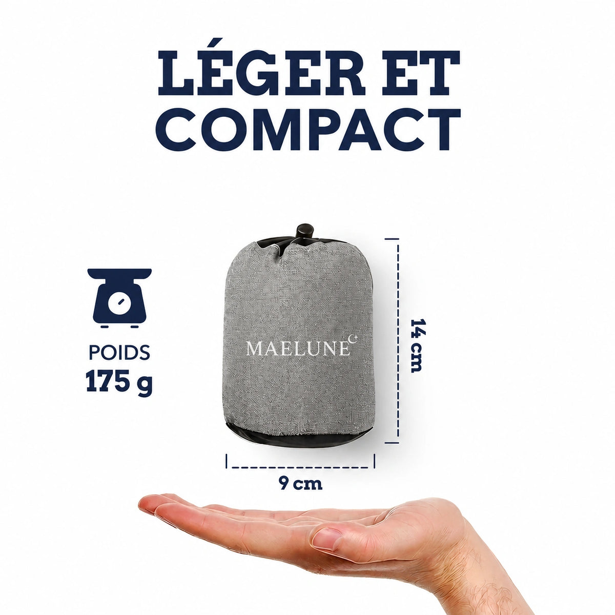 Oreiller pneumatique compact ultraléger Maelune PRO