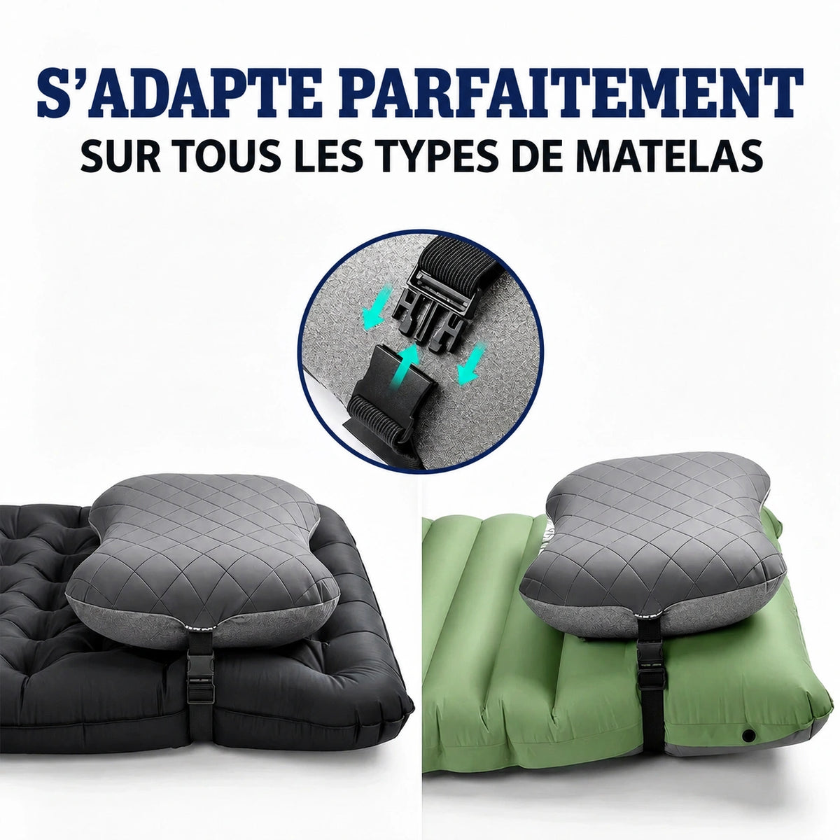 Oreiller pneumatique compact ultraléger Maelune PRO