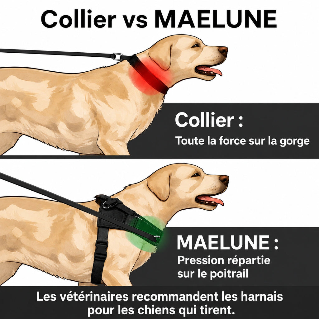 Harnais anti-traction pour chien MAELUNE