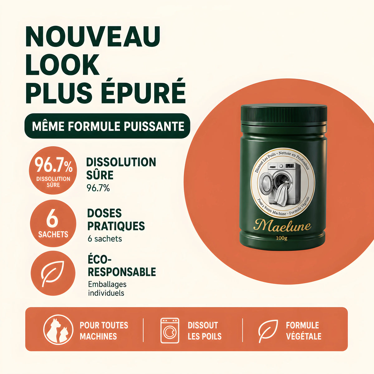 La poudre qui retire les poils d'animaux dès 30°C