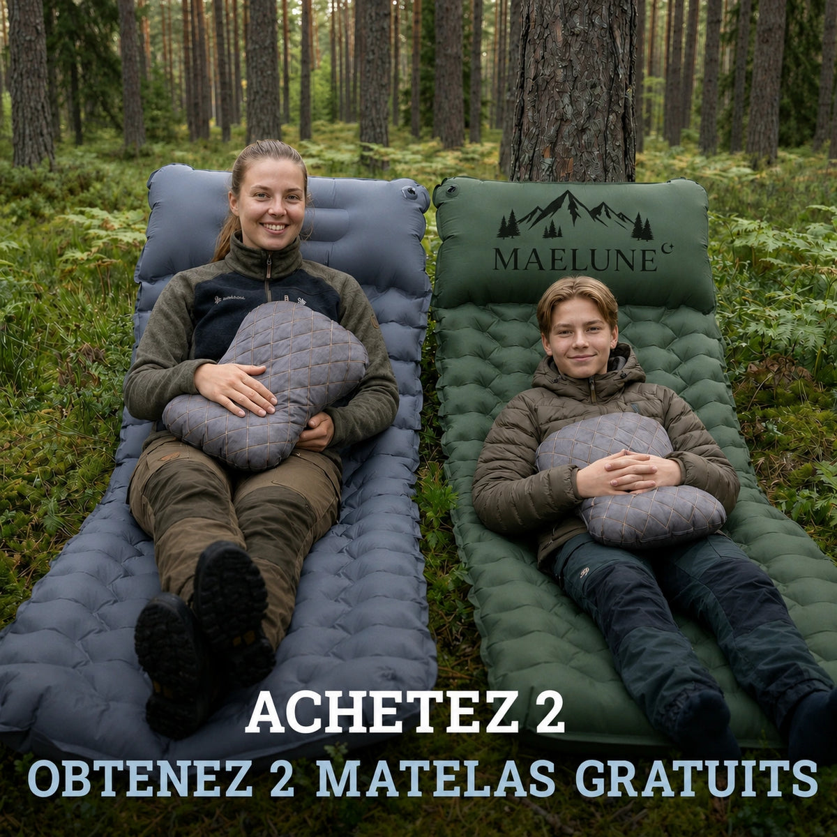 Matelas pneumatique compact ultraléger Maelune PRO