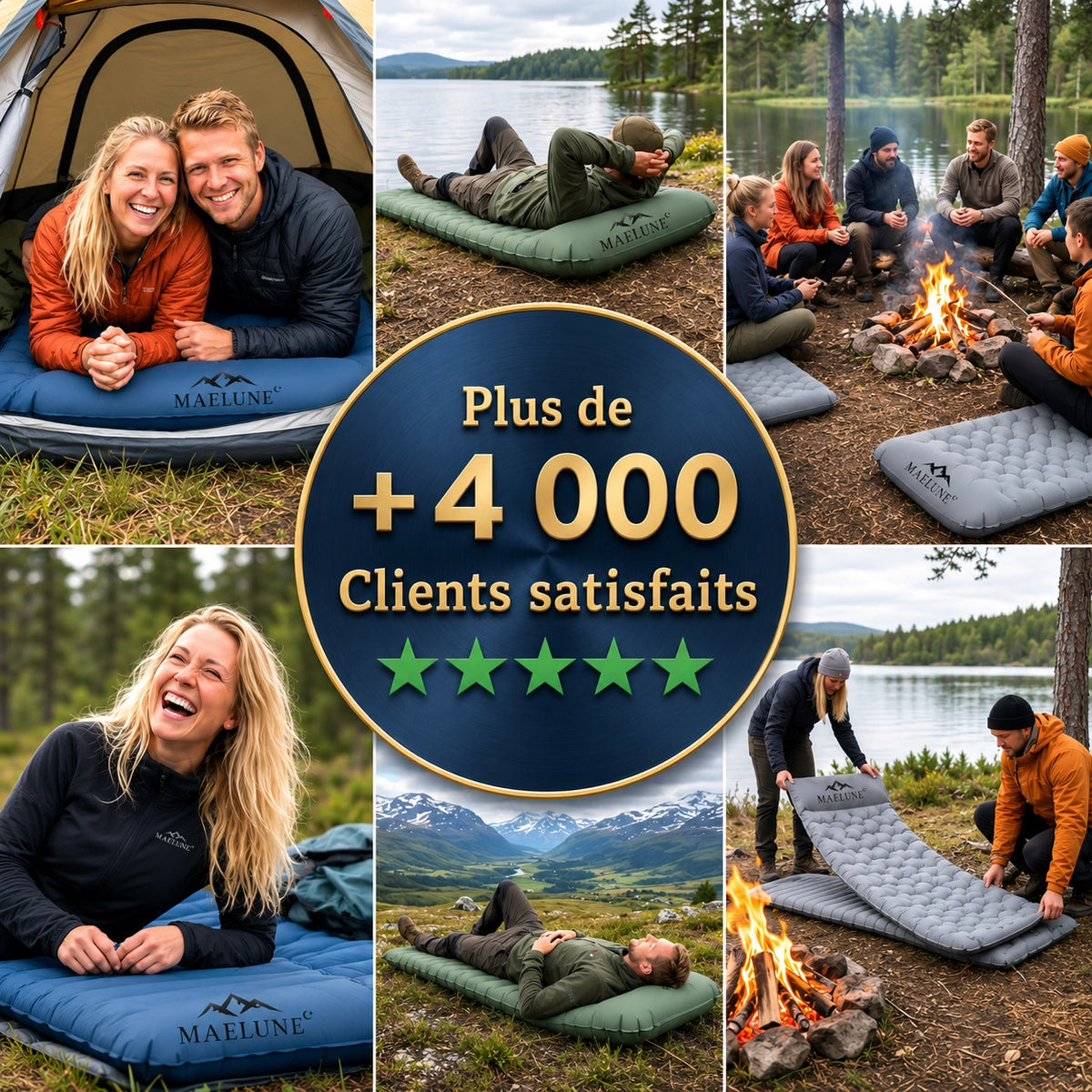Matelas pneumatique compact ultraléger Maelune PRO