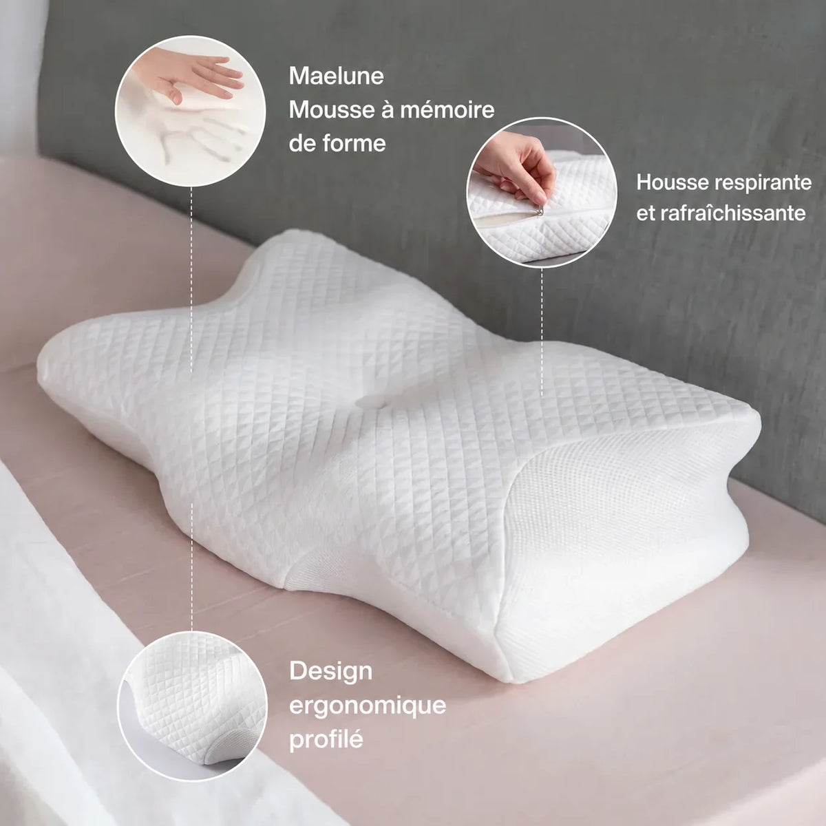 Maelune™ Oreiller orthopédique