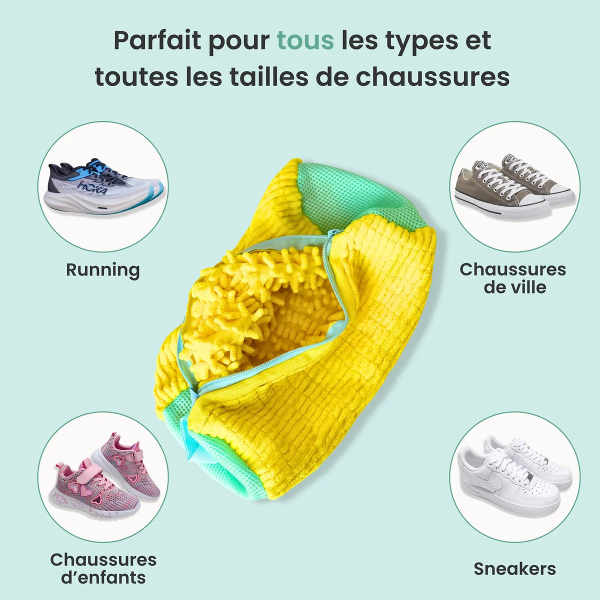 Maelune - Sac de Lavage pour Chaussures